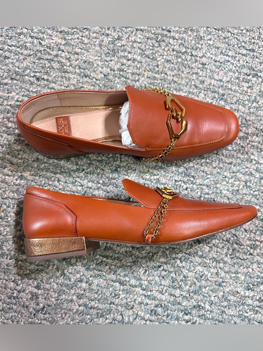 Louise et Cie Women’s Camel Brown Leather Loafers Work Office Business Shoes - Picture 5 of 9